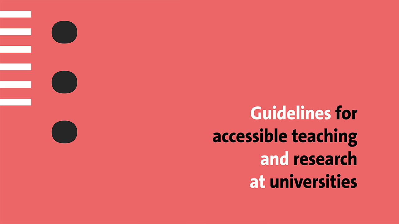 Guidelines for accessible teaching and research at universities