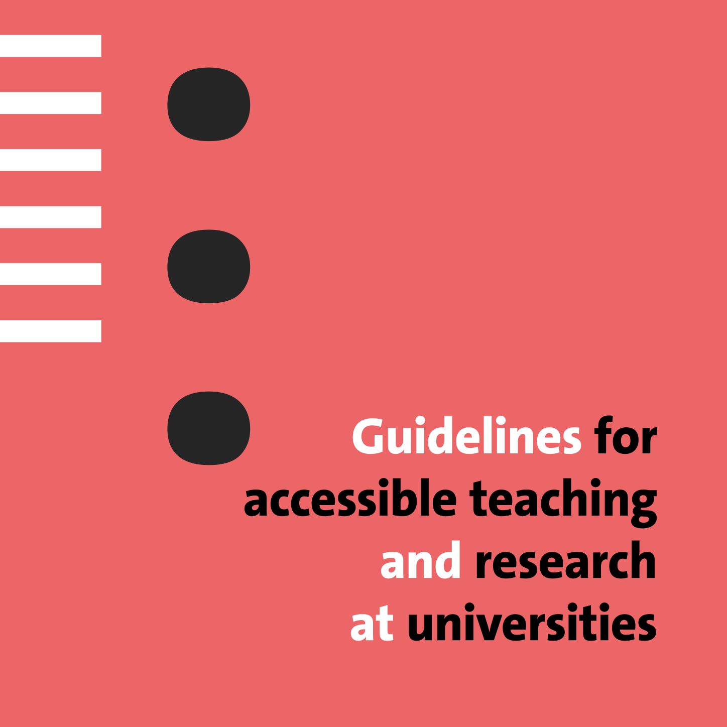 Guidelines for accessible teaching and research at universities